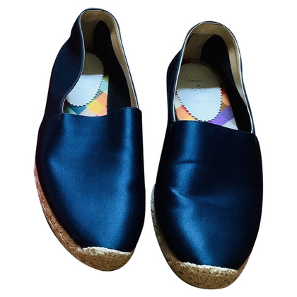Christian Louboutin Slippers/Ballerinas Canvas in Blue