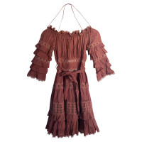 Zimmermann Kleid aus Baumwolle in Rosa / Pink