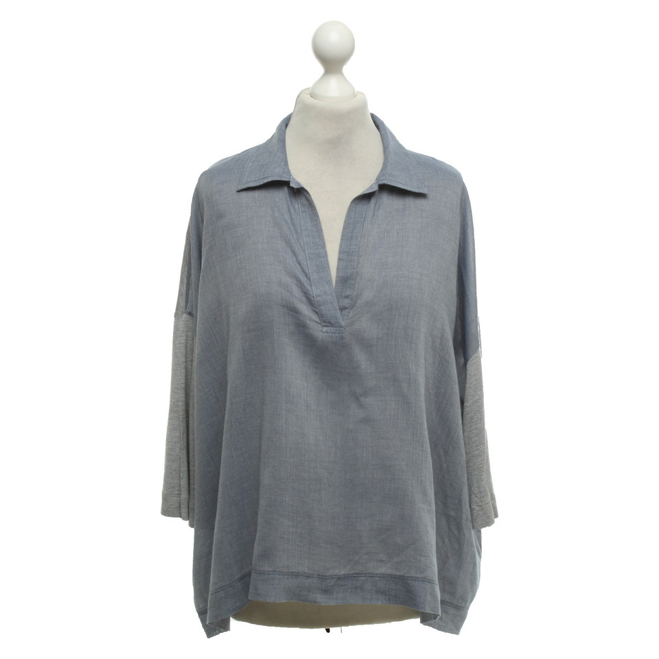 Max & Co Oversized top in blue / grey