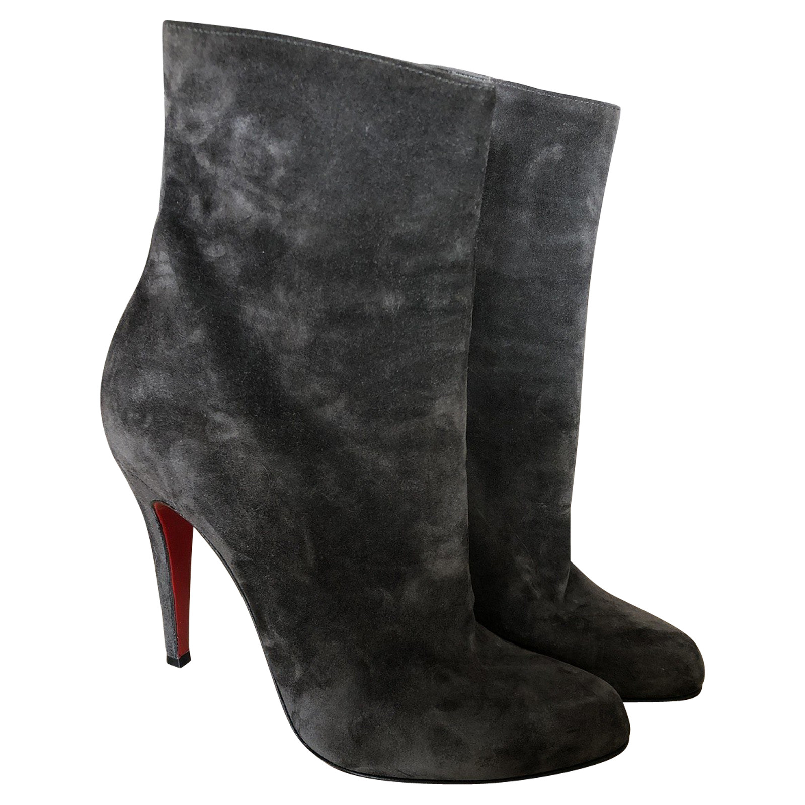 Christian Louboutin Ankle boots Suede in Grey - Second Hand Christian Louboutin  Ankle boots Suede in Grey buy used for 330€ (4228143)