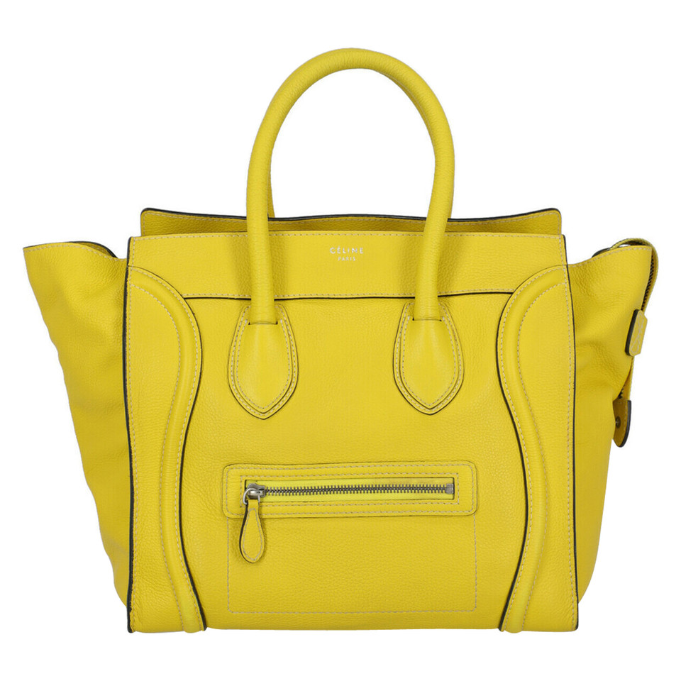 Céline Tote bag Leather in Yellow