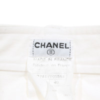 Chanel Broeken Katoen in Crème