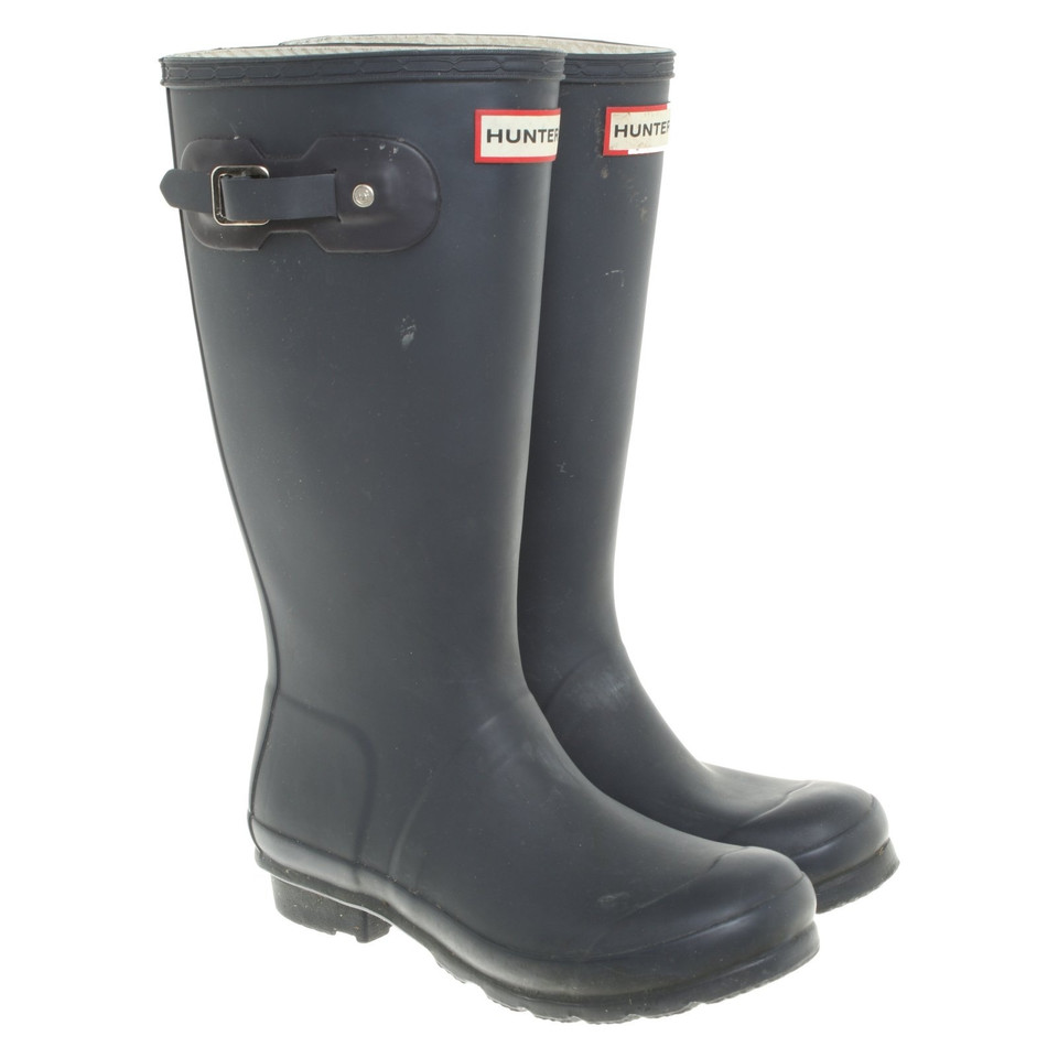 Hunter Rubber boots in blue