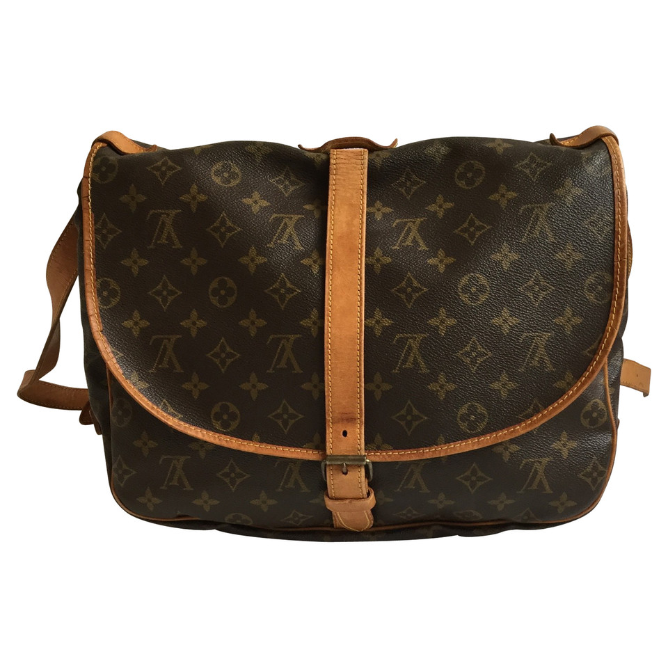 Louis Vuitton Saumur 35 aus Canvas in Braun