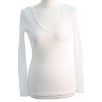 Reiss Transparent top in white