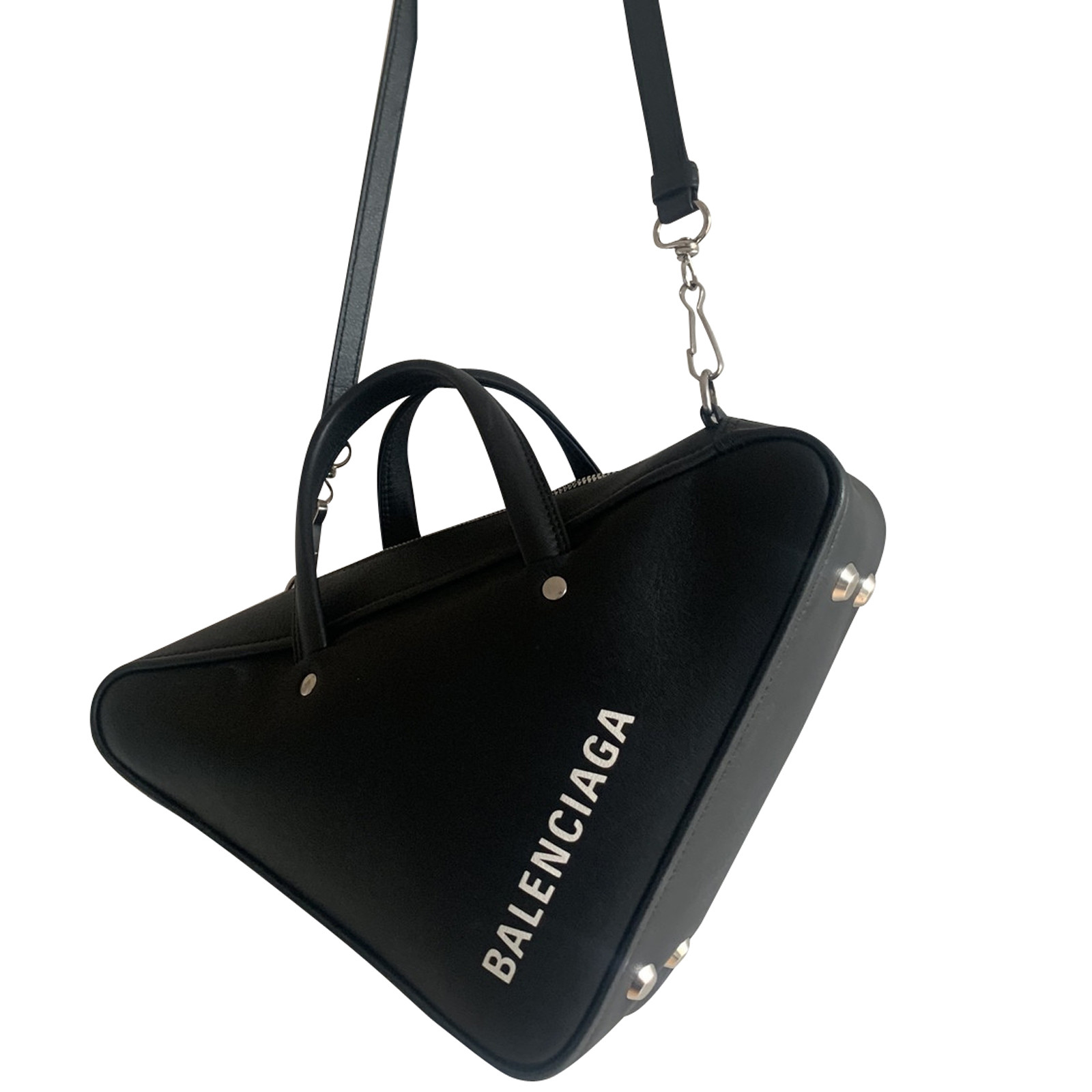 Balenciaga Triangle Bag Leather in Black - Second Hand Balenciaga Triangle  Bag Leather in Black buy used for 750€ (4467197)
