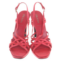Prada Sandals in coral red