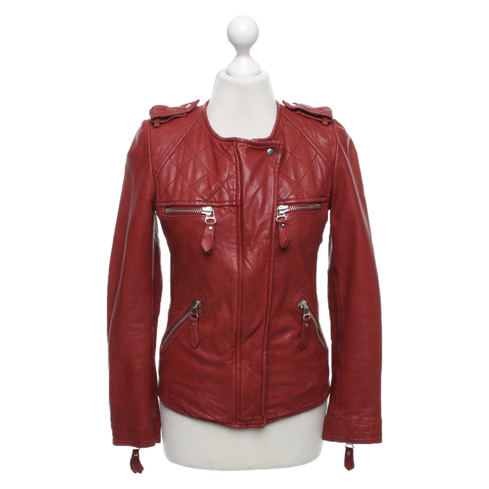 Isabel Marant Etoile Jacket/Coat Leather in Red