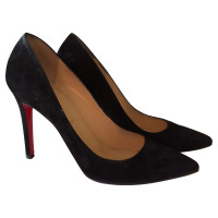 Christian Louboutin Suede "Pigalle 100" pumps