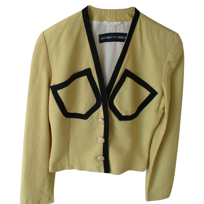 Emporio Armani Blazer en Viscose en Jaune