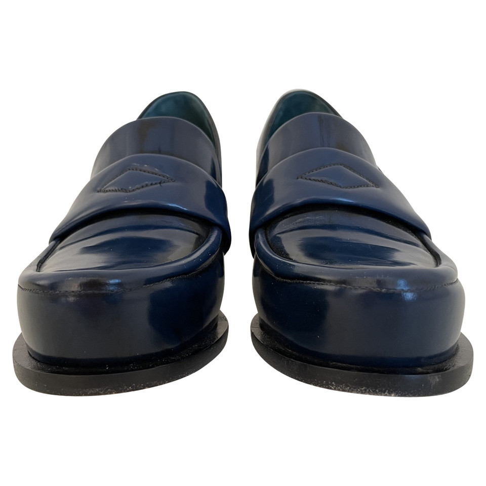 Jil Sander Pumps/Peeptoes Leather in Blue