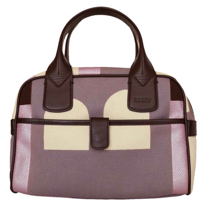 Bally Handtasche aus Canvas in Violett