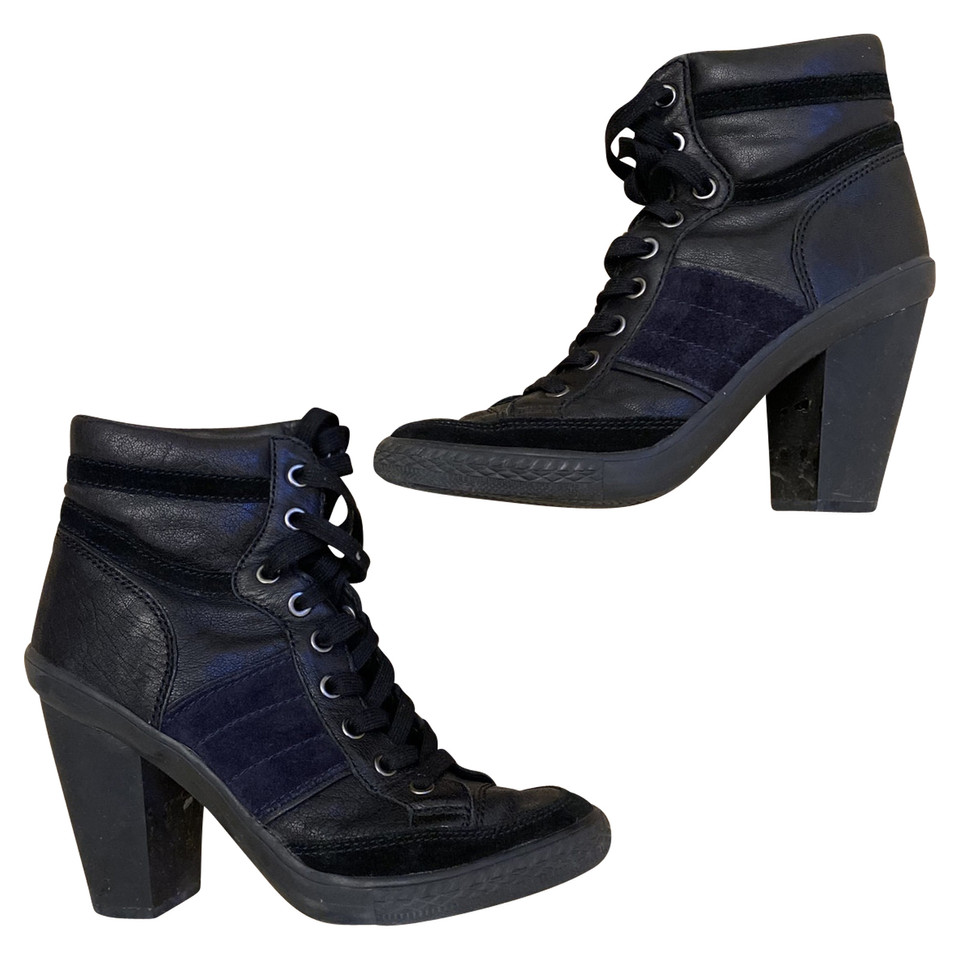 Ash Bottines en Cuir en Noir