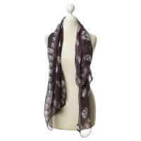 Alexander McQueen Silk scarf in purple 