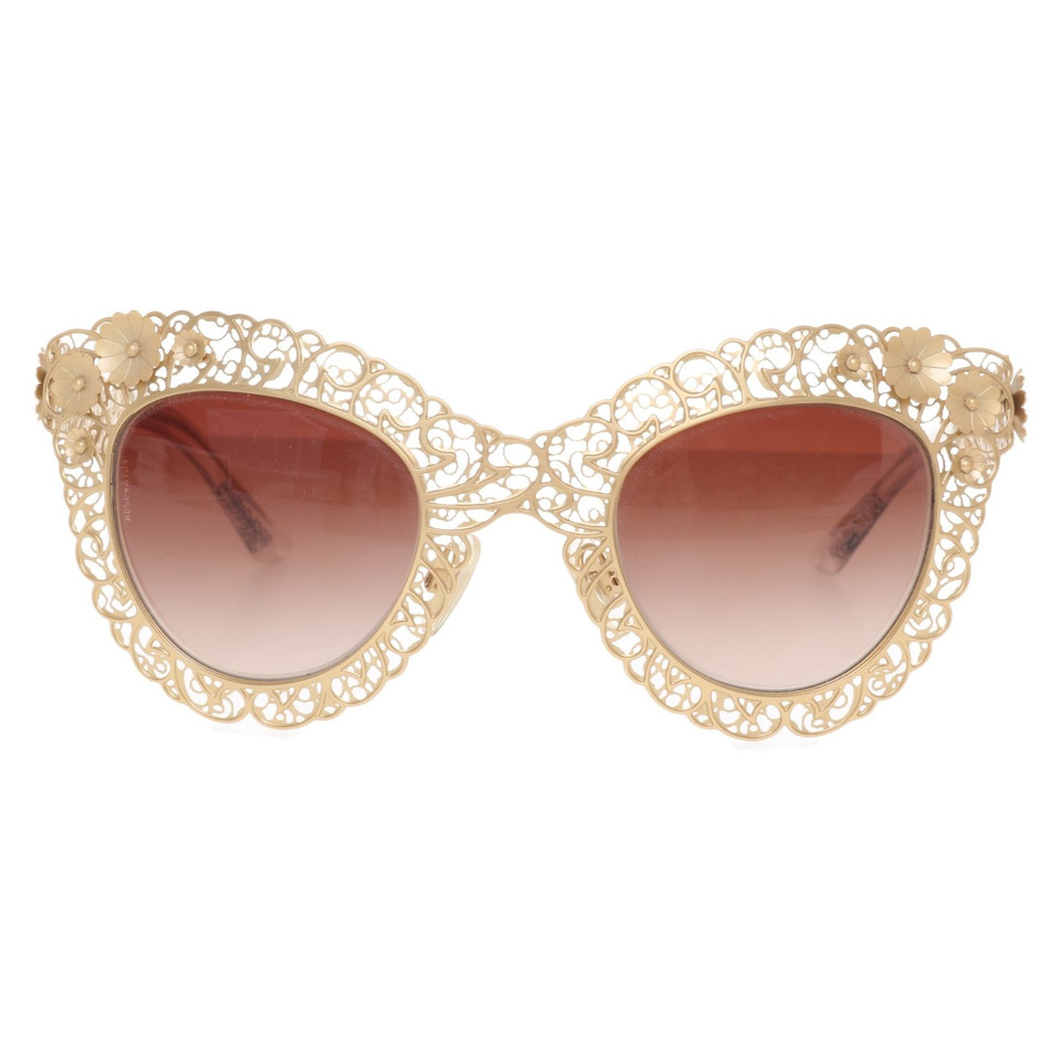 Dolce & Gabbana Sonnenbrille mit Blüten 
