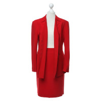 Escada Costume en Laine en Rouge