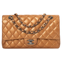 Chanel Flap Bag Leather in Gold