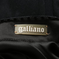 John Galliano Vestito in Cotone in Nero