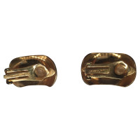 Christian Dior Gold-plated clip earrings