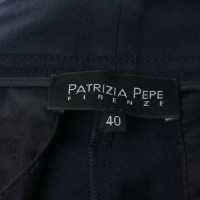 Patrizia Pepe Creased trousers in dark blue