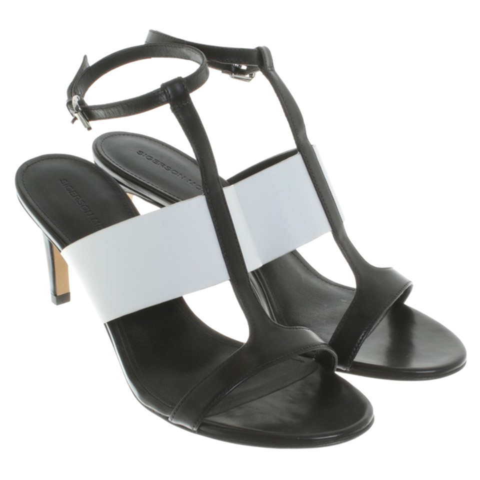 Sigerson Morrison Sandals in zwart / White