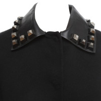 Fendi Virgin wool cape in black