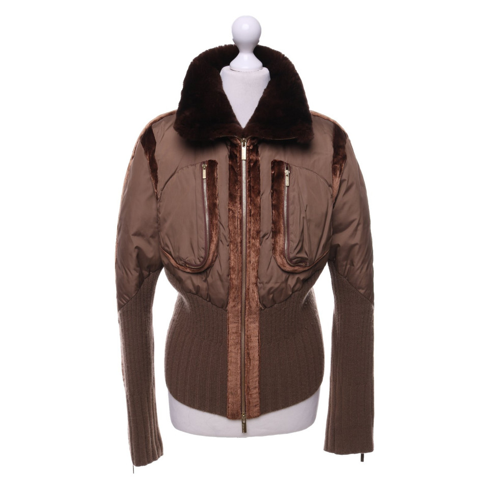 Roberto Cavalli Jacket/Coat in Brown