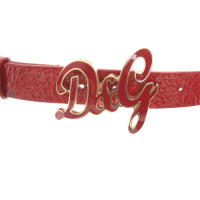 D&G ceinture en cuir verni