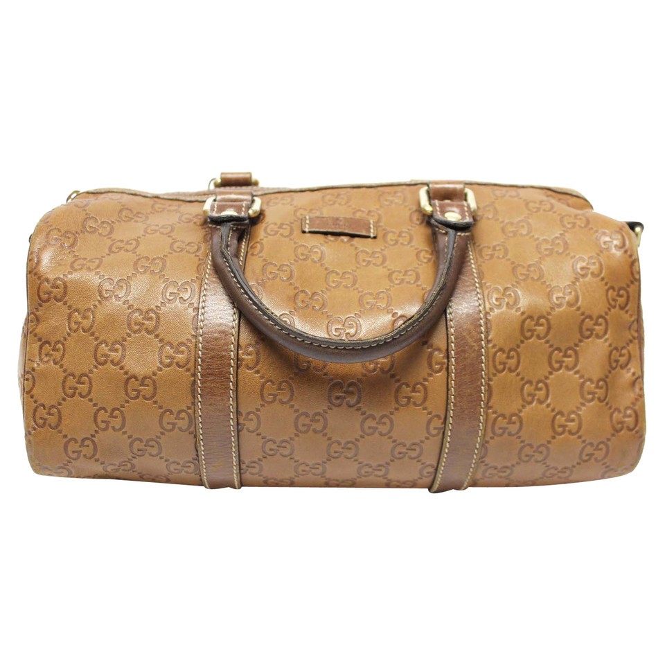 Gucci Shopper Leer in Bruin