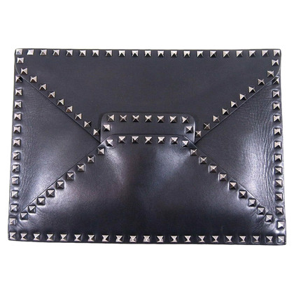 Valentino Garavani Clutch Bag Leather in Black