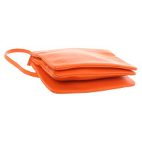 Céline Trio Small Leer in Oranje