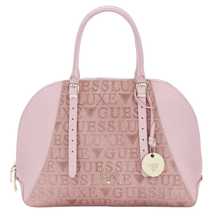 Guess Handtasche aus Leder in Rosa / Pink