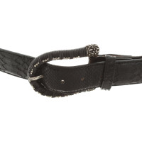 Ralph Gladen Cintura in Pelle in Nero