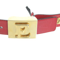 Escada Red leather belt