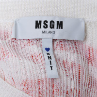 Msgm Top maglia in bianco