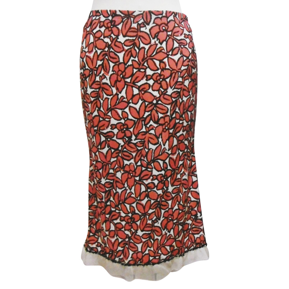 Louis Vuitton Skirt Silk in Red
