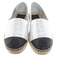 Tory Burch Espadrilles in Schwarz/Silber