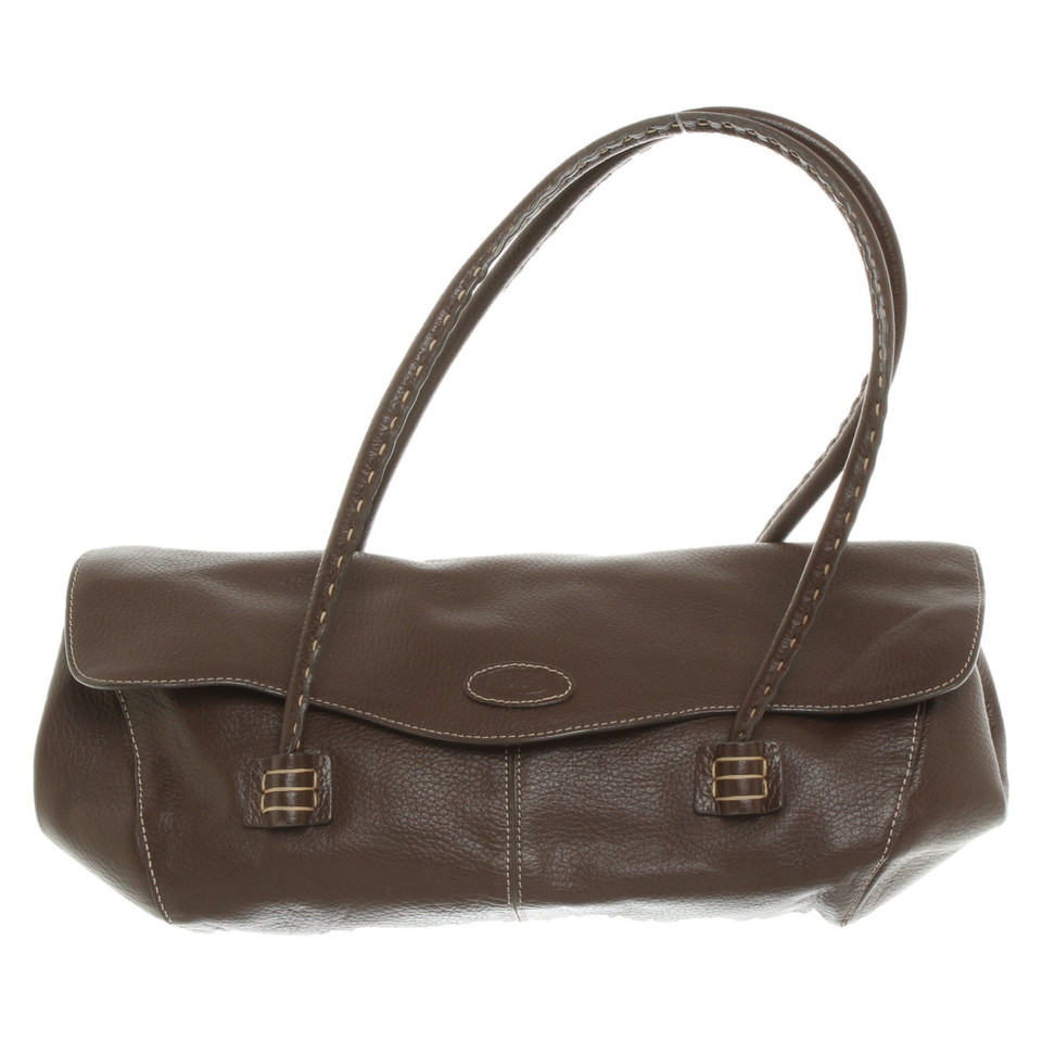 Tod's Handbag Leather in Brown