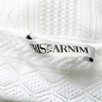 Iris Von Arnim Pull tricoté en coton blanc