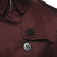 Burberry Jacket/Coat Cotton in Bordeaux