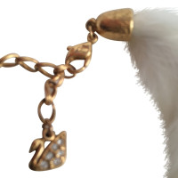 Swarovski Collier de fourrure avec pendentif