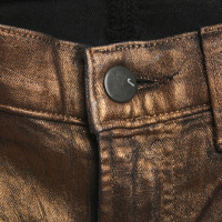 J Brand Jeans met bronzen coating