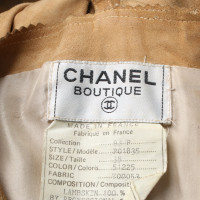 Chanel Kleid aus Leder in Beige