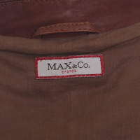 Max & Co Giacca in pelle marrone