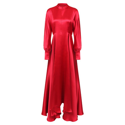 Genny Kleid aus Seide in Rot