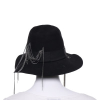 Maison Michel Felt hat with chains