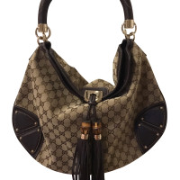 Gucci Indy Bag in Pelle in Marrone