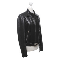 Gucci Leren jas in zwart