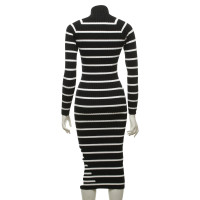 T By Alexander Wang Knit dress in black and white