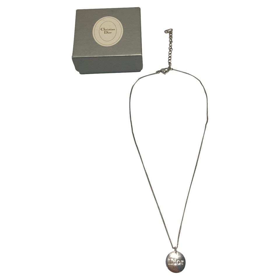 Christian Dior Fine chain with logo-pendant